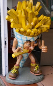 french fry statue