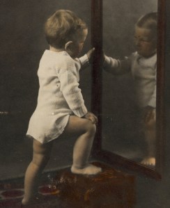 Baby in a night shirt