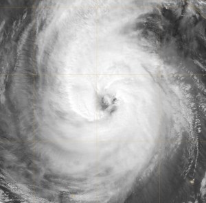 satellite image of hurricane